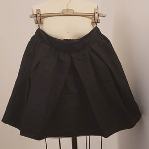 CARVEN Black Taffeta Skirt
